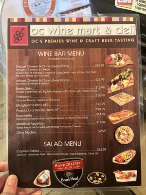 Menu photo 2 OC Wine Mart & Deli Orange, CA