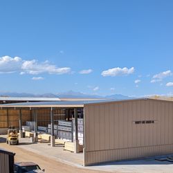 County Line Lumber - New lumber storage shed.