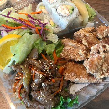 Sushiko - 3 Item Lunch Bento ($13.95) - CA Roll, Chicken Karaage, Bulgogi - Japanese Near Me - Los Altos, California Sushiko - 3 Item Lunch Bento ($13.95) - CA Roll, Chicken Karaage, Bulgogi - Japanese Near Me - Los Altos, California