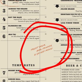 Lost Palm - Trust your bartender- go off menu - Bars Near Me - Lexington, Kentucky