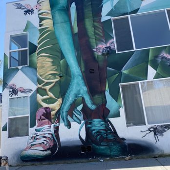 Tie Your Shoes Mural - Public Art Near Me - Los Angeles, California Tie Your Shoes Mural - Public Art Near Me - Los Angeles, California