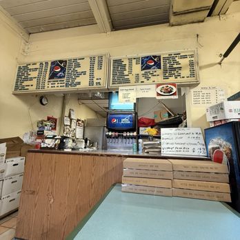 K and K Bar-B-Que Inn - There order counter with menu above and special menu on white board see what there daily specials - Barbeque Near Me - Kailua, Hawaii