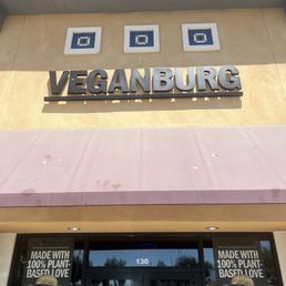 Exterior outside entrance of Veganburg - The store front - Hesperia, California Exterior outside entrance of Veganburg - The store front - Hesperia, California