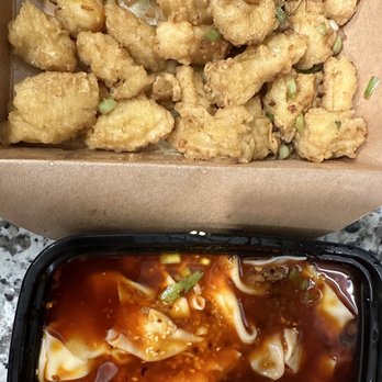 Joyee's Dumpling House - salt and pepper calamari and wonton with spicy oil - Chinese Near Me - Vista, California Joyee's Dumpling House - salt and pepper calamari and wonton with spicy oil - Chinese Near Me - Vista, California