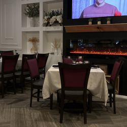 Rivera Italian Restaurant - The fire place and the tables!