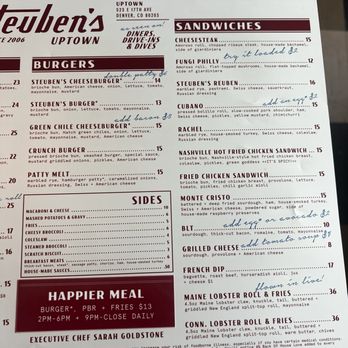 Steuben's Uptown - Menu - Diners Near Me - Denver, Colorado Steuben's Uptown - Menu - Diners Near Me - Denver, Colorado