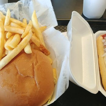 Vicki's Lunch Van - 6 oz burger with fries and a hot dog. - New American Near Me - Montgomery, Alabama Vicki's Lunch Van - 6 oz burger with fries and a hot dog. - New American Near Me - Montgomery, Alabama
