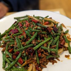 Noodles Home Edinburgh - String bean and minced pork