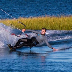 NY Kite Center - Butter flat and waist deep water!