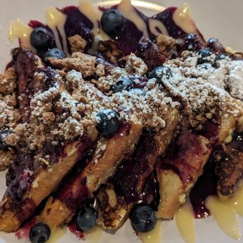 Silver Queen Cafe - Blueberry and lemon curd crumble french toast 2023 - Breakfast & Brunch Near Me - Baltimore, Maryland Silver Queen Cafe - Blueberry and lemon curd crumble french toast 2023 - Breakfast & Brunch Near Me - Baltimore, Maryland