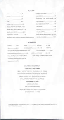 Menu photo 1 McLaughlin’s Family Restaurant Milo, ME Menu photo 1 McLaughlin’s Family Restaurant Milo, ME