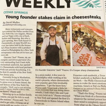 G’s Cheesesteak - Serving sandwiches and Making news!! - Cheesesteaks Near Me - Dallas, Texas