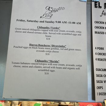El Molino Central - Weekend menu - Mexican Near Me - Sonoma, California El Molino Central - Weekend menu - Mexican Near Me - Sonoma, California