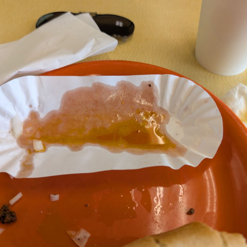 Too much grease, start draining.