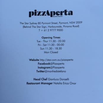 PizzAperta - The deets - Pizza Near Me - Pyrmont, NSW