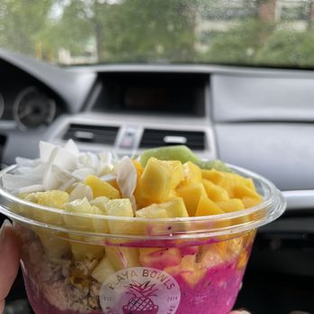 Playa Bowls - I get the dragonfruit base, with granola mango kiwi coconut pieces and pineapple! - Acai Bowls Near Me - Glassboro, New Jersey Playa Bowls - I get the dragonfruit base, with granola mango kiwi coconut pieces and pineapple! - Acai Bowls Near Me - Glassboro, New Jersey