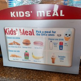 Kids menu