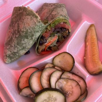 The Village Market - Vegetarian Wrap with marinated cucumbers - Breakfast & Brunch Near Me - Emerald Isle, North Carolina