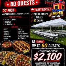 Catering package 80 Guest