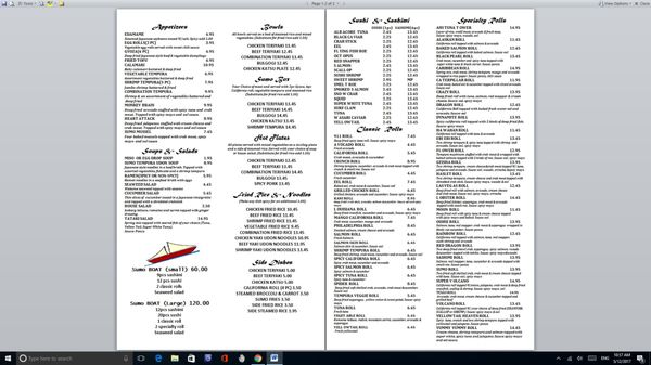 Menu photo 8 Sumo Sushi Haslet, TX