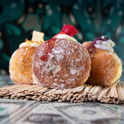 Rival Coffee - coffee and donuts @ rival are made from scratch, made fresh everyday, fried in avocado oil, 8 ingredients, filled with hosuemade custard!