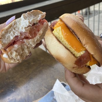 Catalina Cafe - Salmon Lox Bagel Sandwich and Ham Cheese Bacon Egg Bagel Sandwich! Yummmyyy - Cafes Near Me - Tallahassee, Florida Catalina Cafe - Salmon Lox Bagel Sandwich and Ham Cheese Bacon Egg Bagel Sandwich! Yummmyyy - Cafes Near Me - Tallahassee, Florida