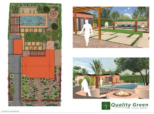 Palm Springs backyard redesign - This was a complete Design-Build project. It consisted of drawing up design plans that accommodated the client's wants and needs. The design intent was to create a Spanish-style backyard resort. We project managed all aspects of the design with our crews which consisted of a pool redesign, hardscape, pergola woodwork, planting, and lighting. Palm Springs backyard redesign - This was a complete Design-Build project. It consisted of drawing up design plans that accommodated the client's wants and needs. The design intent was to create a Spanish-style backyard resort. We project managed all aspects of the design with our crews which consisted of a pool redesign, hardscape, pergola woodwork, planting, and lighting.