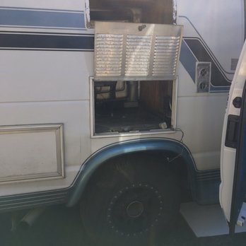Four Seasons RV - My van sans refrigerator, new one is installed in Colorado - RV Repair Near Me - Fairplay, Colorado