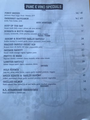 Menu photo 7 Pane E Vino Covina, CA