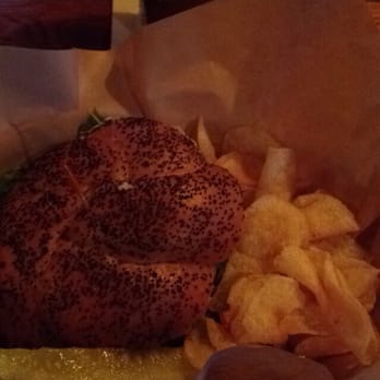 The Yellow Deli - Veggie burger comes with chips and a pickle and is fantastic! - Delis Near Me - Oneonta, New York The Yellow Deli - Veggie burger comes with chips and a pickle and is fantastic! - Delis Near Me - Oneonta, New York