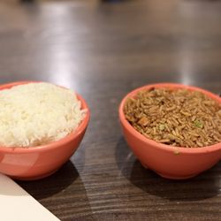 Singing Pandas Asian Restaurant & Bar - Rice served with dinner.