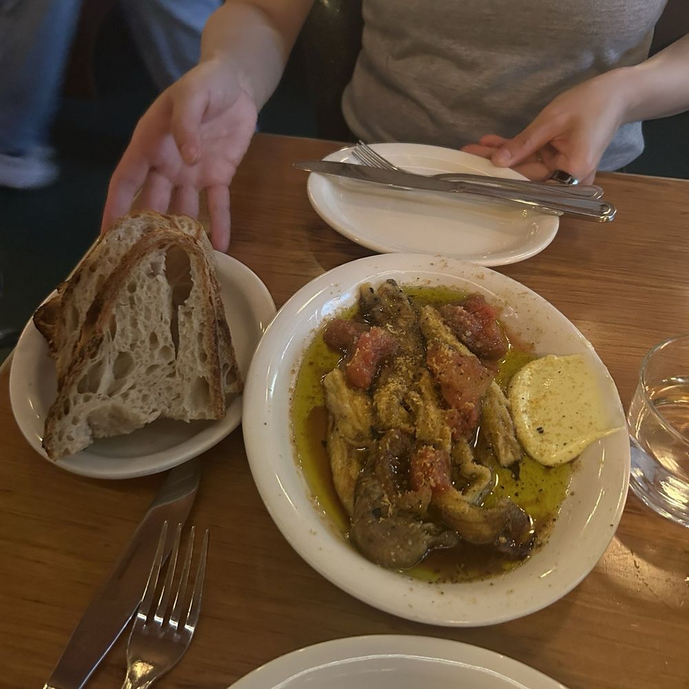 Eel Bar - Sourdough & Smoked Eggplant With Tomato And Bottarga - Basque Near Me - New York, New York