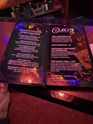 Menu photo 1 Cleo's Brown Beam Tavern Appleton, WI Menu photo 1 Cleo's Brown Beam Tavern Appleton, WI