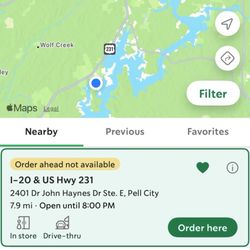 Starbucks - Order ahead never available