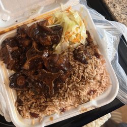 Only One Jamaican Restaurant - Oxtail Rice & Peas