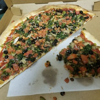 Lake Worth Pizza - Vegan veggie lovers.  Very generous with the veggies - Pizza Near Me - Worth Beach, Florida