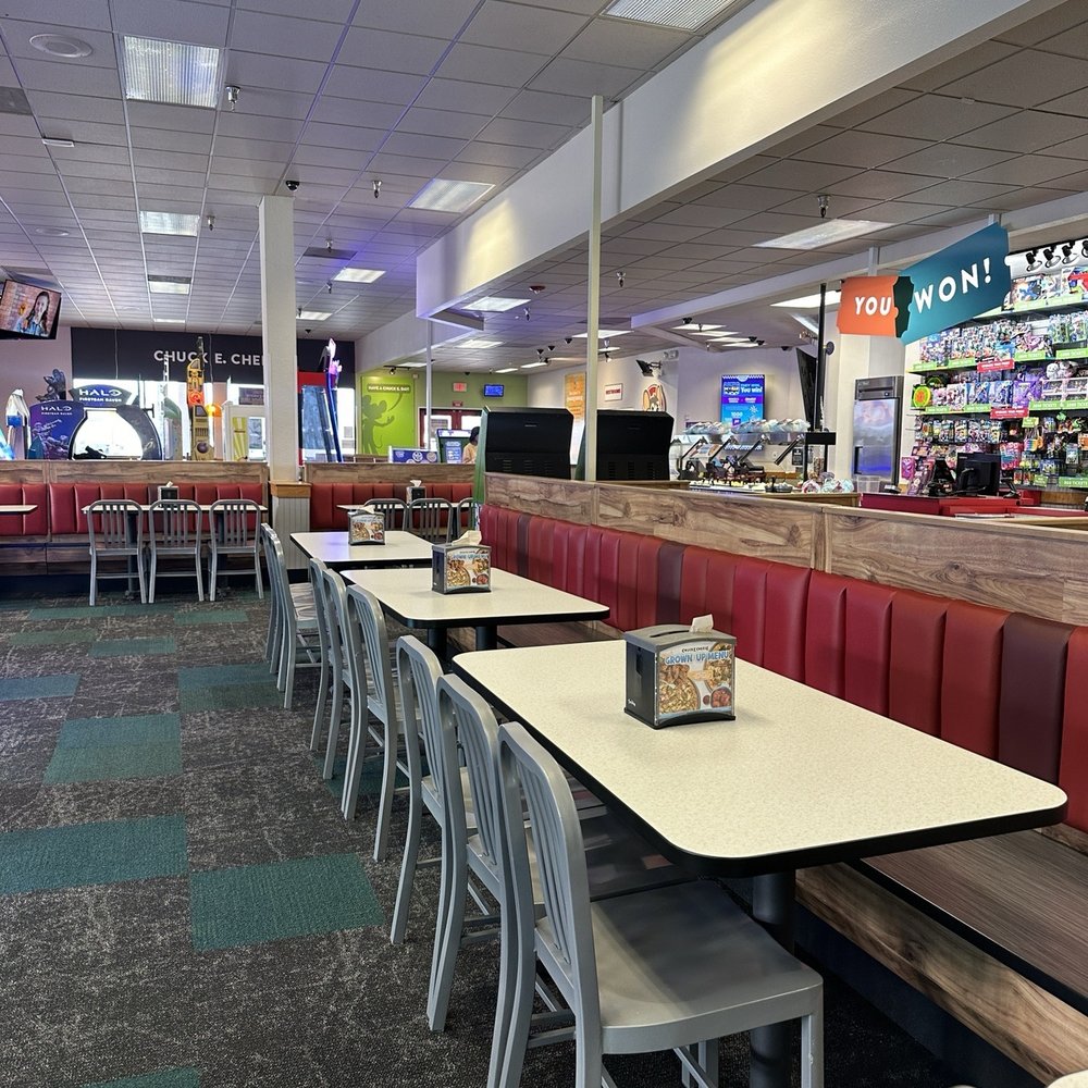 Chuck E. Cheese - the interior of a fast food restaurant - Pizza Near Me - Ventura, California Chuck E. Cheese - the interior of a fast food restaurant - Pizza Near Me - Ventura, California
