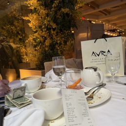 Our table at Avra restaurant , Our table at Avra restaurant ,