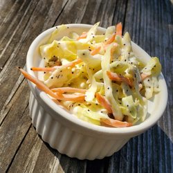 Now That's BBQ - House-made poppy seed coleslaw.