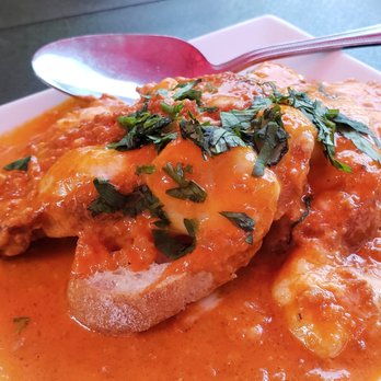 La Merenda - Goat Cheese Curds (Tia Paquita chorizo cream sauce, crostini) - yummy! - Tapas Bars Near Me - Milwaukee, Wisconsin La Merenda - Goat Cheese Curds (Tia Paquita chorizo cream sauce, crostini) - yummy! - Tapas Bars Near Me - Milwaukee, Wisconsin