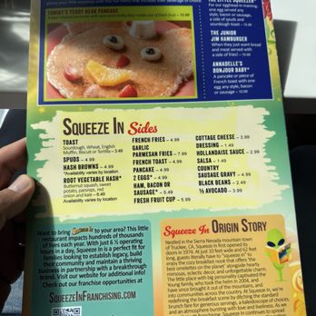 Squeeze In - Menu - Breakfast & Brunch Near Me - Reno, Nevada Squeeze In - Menu - Breakfast & Brunch Near Me - Reno, Nevada