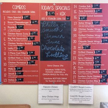 Depot Deli - a menu and prices on the wall - Delis Near Me - Lexington, Kentucky Depot Deli - a menu and prices on the wall - Delis Near Me - Lexington, Kentucky