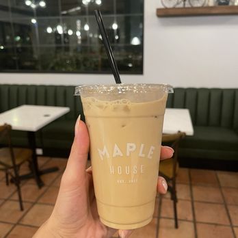 Maple House - Iced lavender and honey latte - Coffee & Tea Near Me - Chandler, Arizona