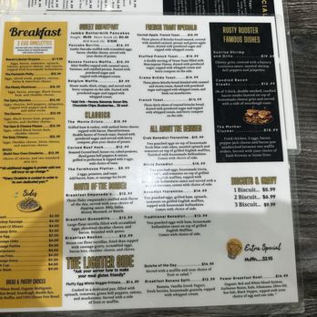 The Rusty Rooster - Menu - Breakfast & Brunch Near Me - Lake Ozark, Missouri The Rusty Rooster - Menu - Breakfast & Brunch Near Me - Lake Ozark, Missouri