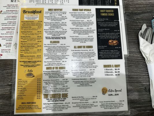 Menu photo 1 The Rusty Rooster Lake Ozark, MO Menu photo 1 The Rusty Rooster Lake Ozark, MO