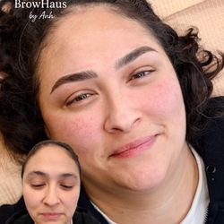 Brow Haus By Anh - Combination brow (nano hairstroke + ombre shading)
