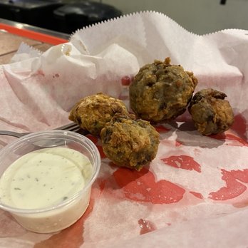 Harley's Hideaway Bar & Grill - Stuffed portobello app. Very tasty! - American Near Me - Shawnee, Kansas