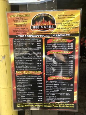 Menu photo 1 Barnes Brothers BBQ & Grill Davie, FL