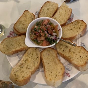 Tequila Bistro - Complimentary garlic toast with salsa - Mediterranean Near Me - Elizabeth, New Jersey