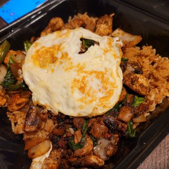 D Grill Boy - DGB Crazy Rice Eggs-ordered overeasy again got over done. Chorizo,cajun,jalapeno=not spicy whatsoever. Made me sad. - Asian Fusion Near Me - Upland, California D Grill Boy - DGB Crazy Rice Eggs-ordered overeasy again got over done. Chorizo,cajun,jalapeno=not spicy whatsoever. Made me sad. - Asian Fusion Near Me - Upland, California